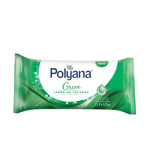Polyana Jabón de tocador Polyana green 125 g. x 3 uni