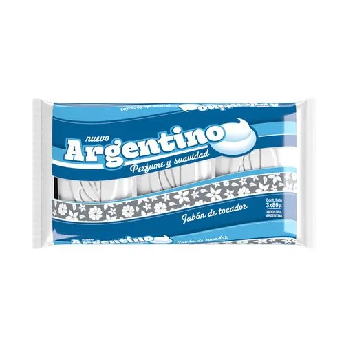 Argentino Jabón de tocador Argentino 3 u. x 80 g.