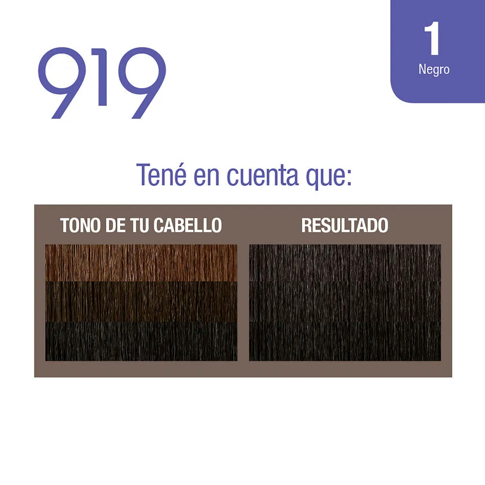 919 Kit de tintura permanente 919 nº 1 negro 1 u.