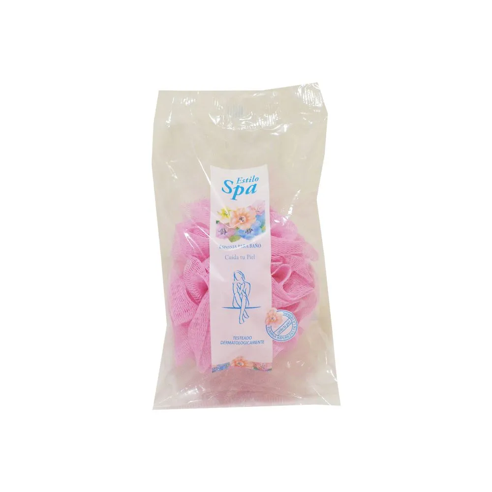 Estilo Spa Esponja vegetal exfoliante pompón Estilo Spa x 1 uni