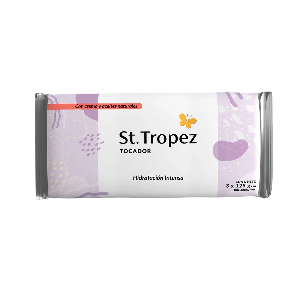 Saint Tropez Jabón tocador St tropez hidratación int x3 125 g.