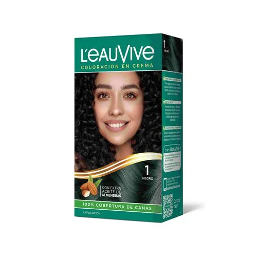 LeauVive Color permanente L'eauVive kit N1 negro 1 uni