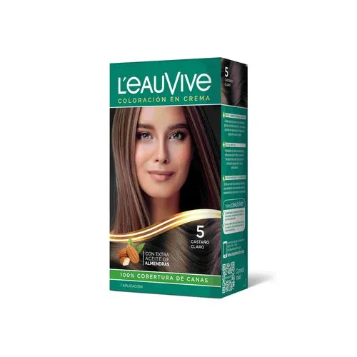 LeauVive Color permanente L'eauVive kit N5 castaño claro 1 uni