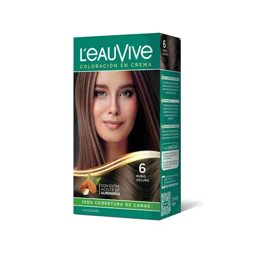 LeauVive Color permanente L'eauVive kit N6 rubio oscuro 1 uni