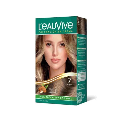 LeauVive Color permanente L'eauVive kit N7 rubio 1 uni