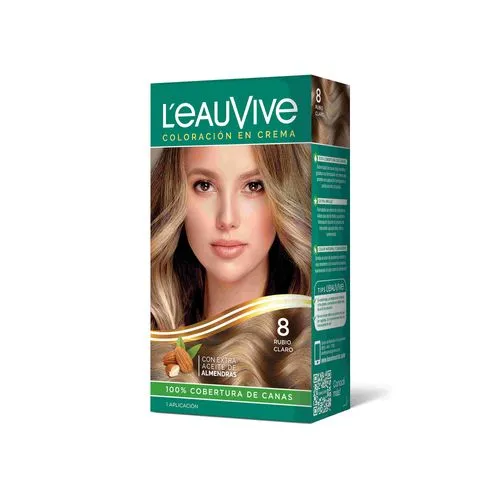 LeauVive Color permanente L'eauVive kit N8 rubio claro 1 uni