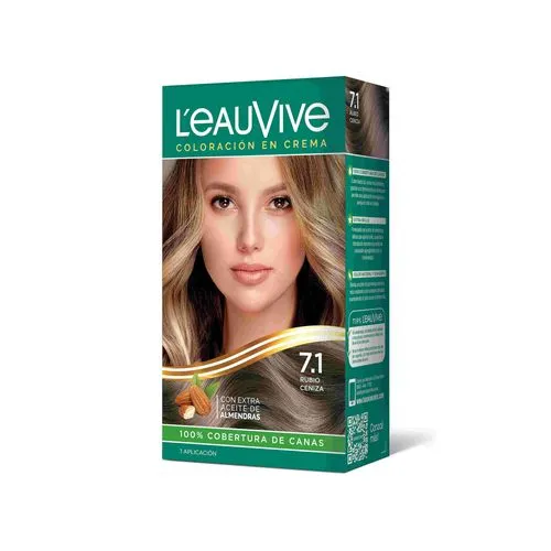 LeauVive Color permanente L'eauVive kit N7.1 rubio ceniza 1 uni