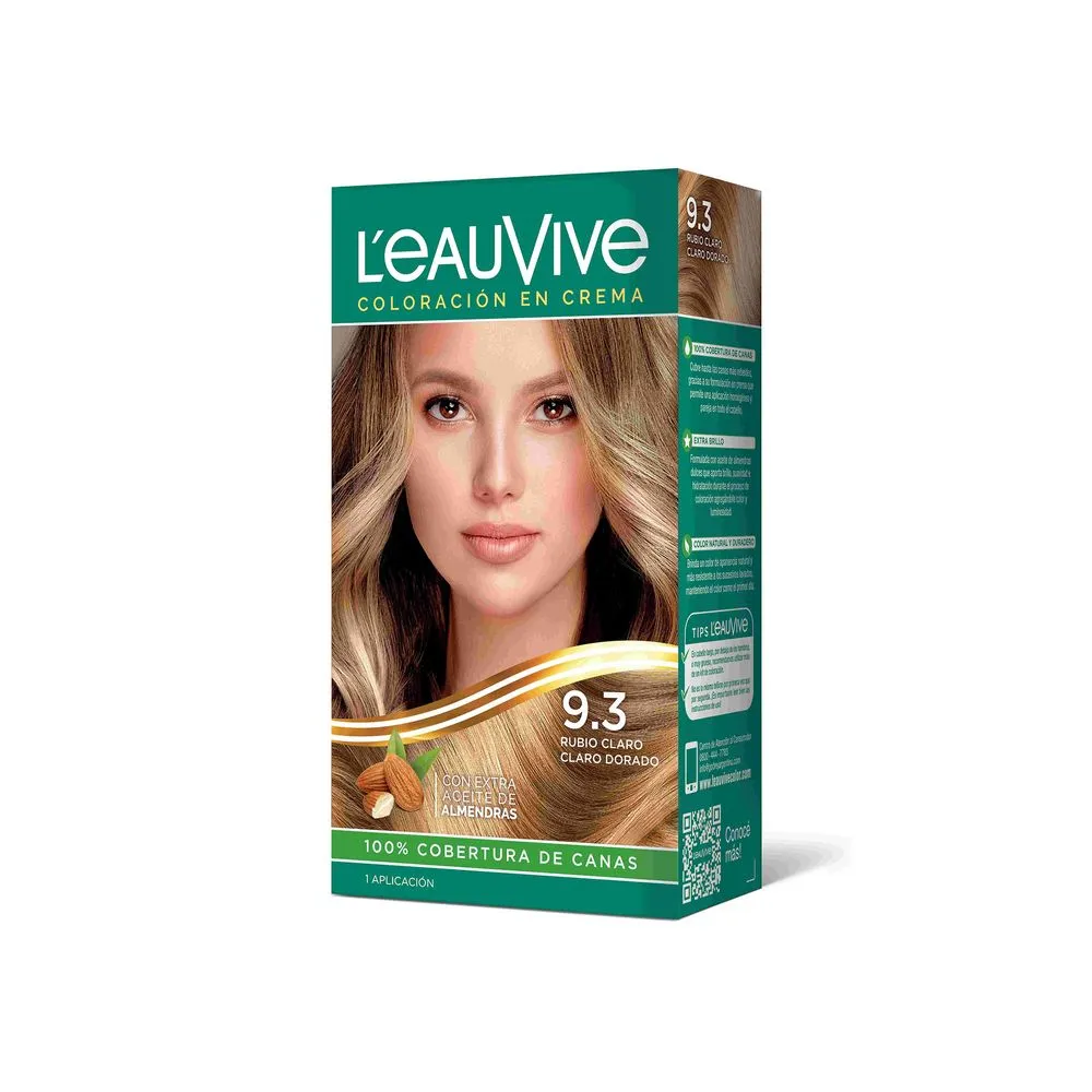 LeauVive Color permanente L'eauVive kit N9.3 rubio claro 1 uni
