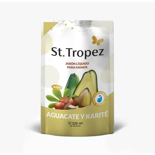 St Tropez Jabón líquido para manos St Tropez agua con karite dp 220 grs