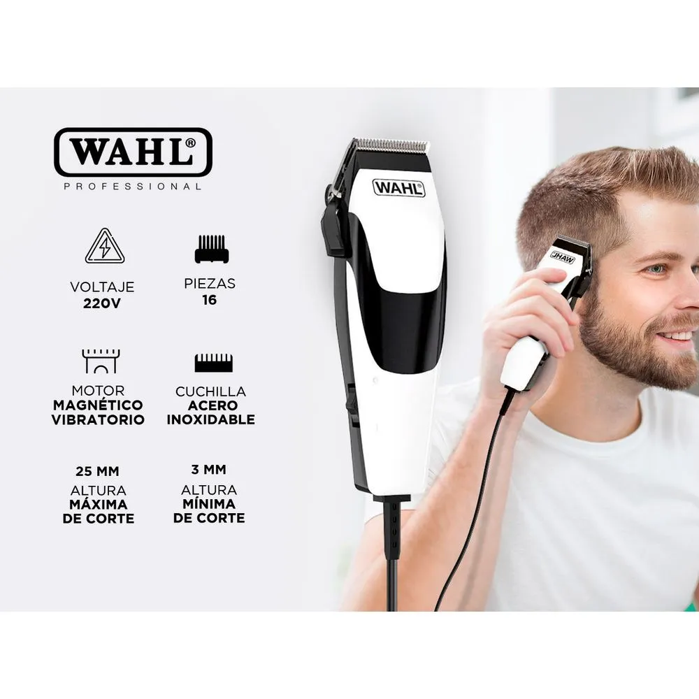 Wahl Maquina de Cortar Pelo Wahl Quickcut Clipper eléctrico 16 Piezas