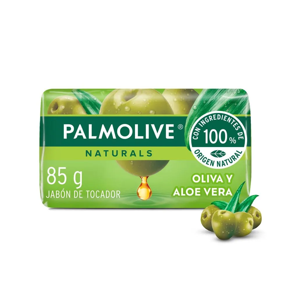 Palmolive Jabón de tocador barra Palmolive Naturals aloe y oliva 85 grs