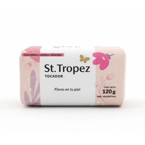 St Tropez jabón de tocador St Tropez flores en tu piel 120 grs