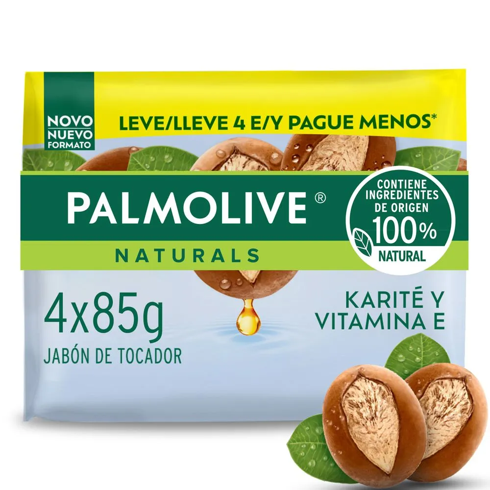 Palmolive Jabón De Tocador Palmolive Naturals Karite x4 85 grs