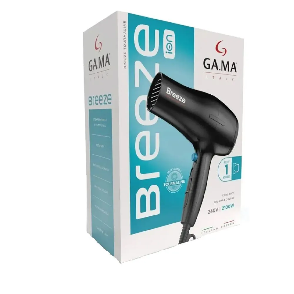 Gama Secador de Cabello GAMA Breeze BK 2100W Tourmaline Ion