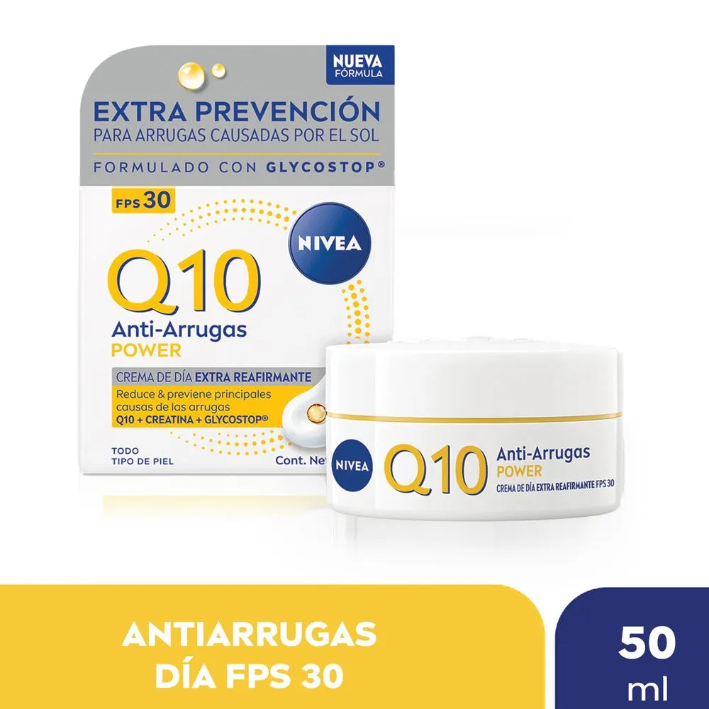 Nivea Crema facial antiedad de día Nivea Q10 Power FPS 30 para todo tipo de piel 50 ml