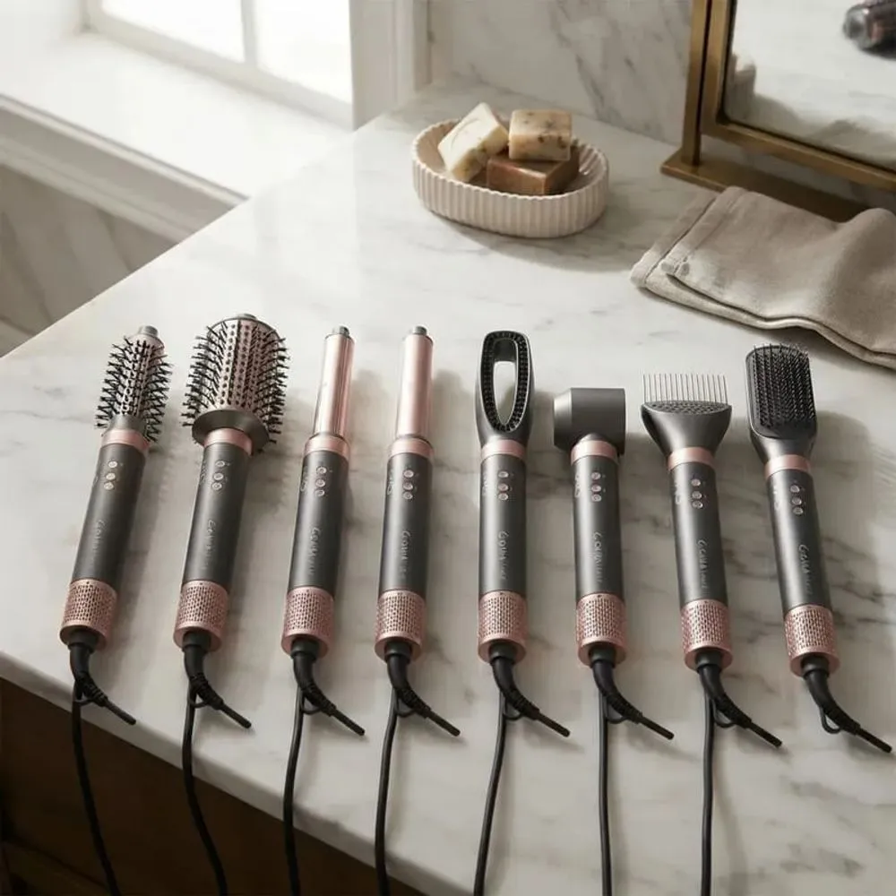 Gama Italy Cepillo Secador Multistyler Ga.ma Italy Uniq Flow 9 En 1 Gris