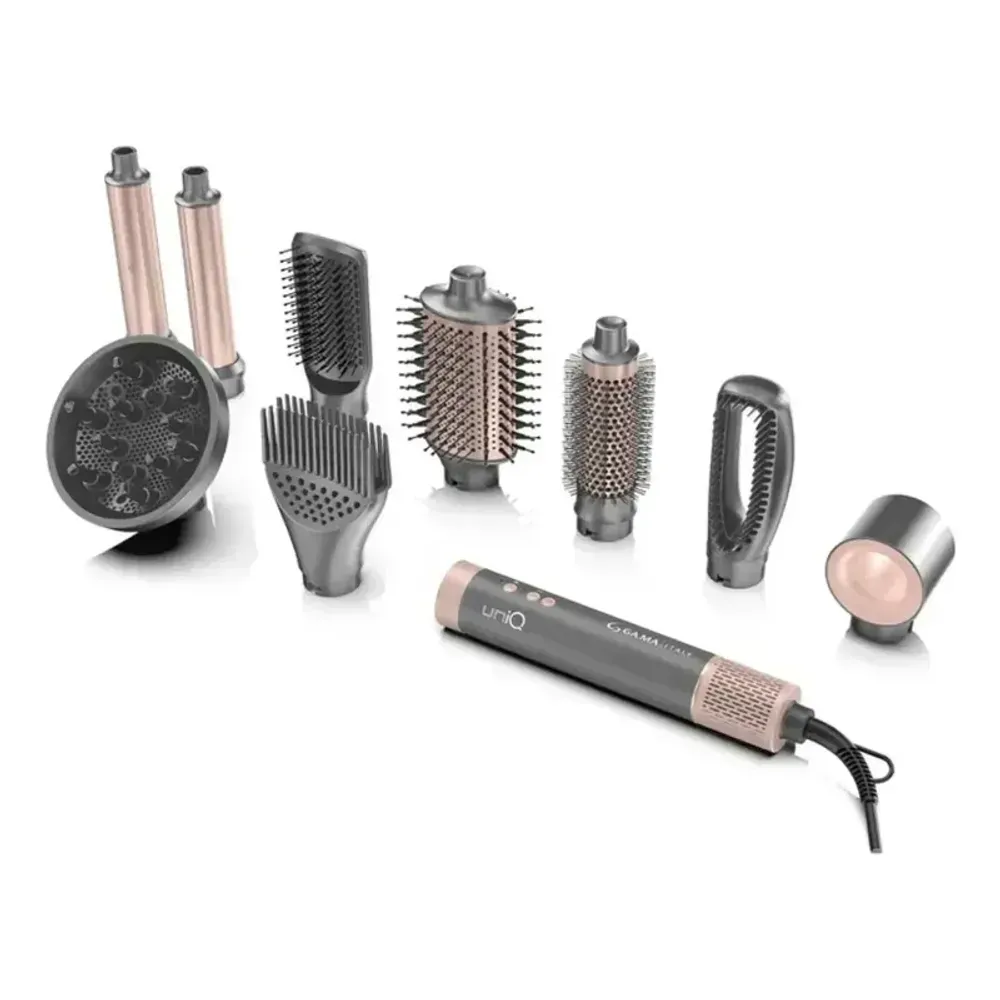 Gama Italy Cepillo Secador Multistyler Ga.ma Italy Uniq Flow 9 En 1 Gris