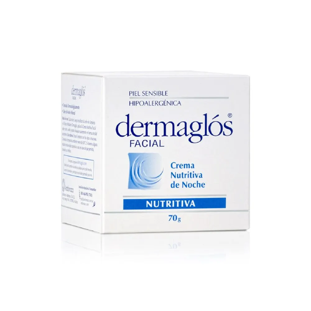 Dermaglós Crema Facial Dermaglós Nutritiva de Noche x 70 g