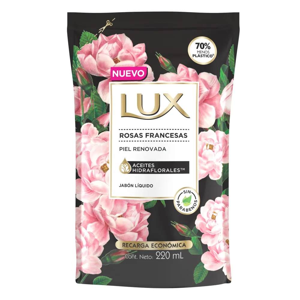 Lux Jabón Líquido para Manos Lux Rosas Francesas Repuesto x 220 ml