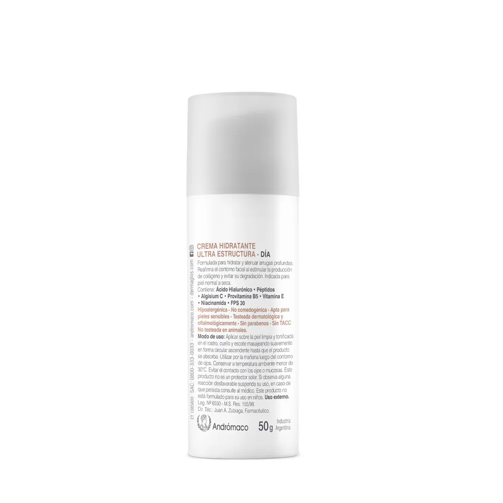 Dermaglós Crema Facial Dermaglós Hidratante de Día Fps 30+ Ultra Estructura x 50 g