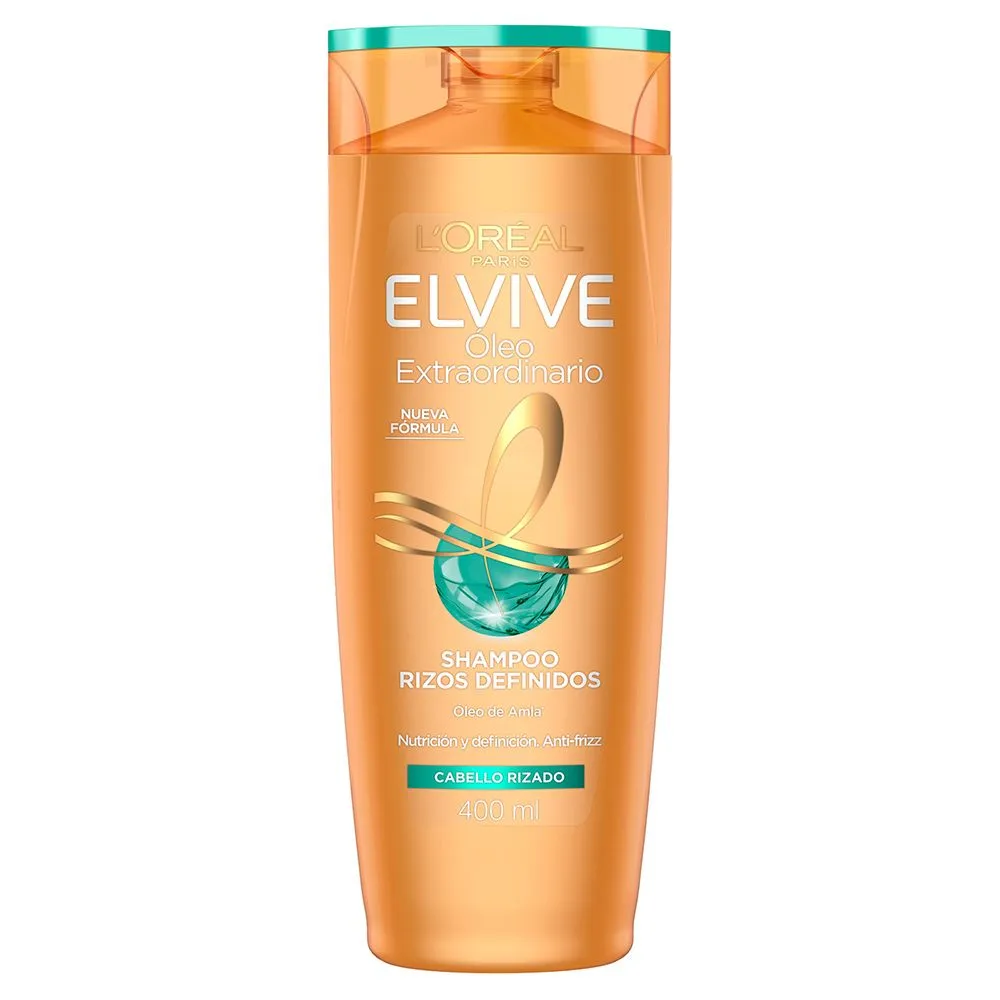 Elvive Shampoo Elvive Óleo Extraordinario Rizos x 400 ml