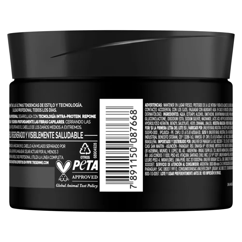 Tresemmé Máscara Capilar Tresemmé Intensivo x 300 g