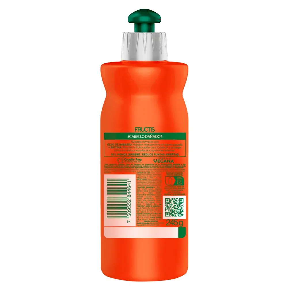 Fructis Crema para Peinar Fructis Goodbye Daños x 250 ml