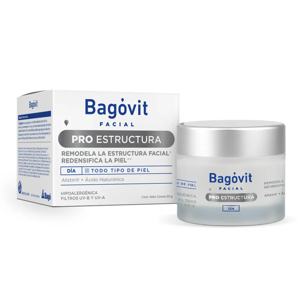 Bagóvit Crema Antiage Hidratante Bagóvit Facial Pro Estructura Día x 55 g