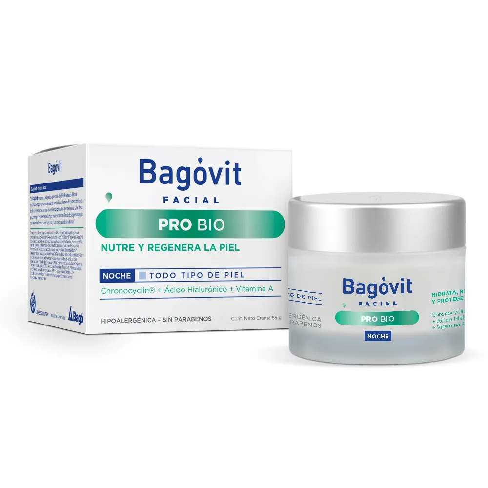 Bagóvit Crema Facial Bagóvit Pro Bio Noche Regeneradora Celular x 55 g