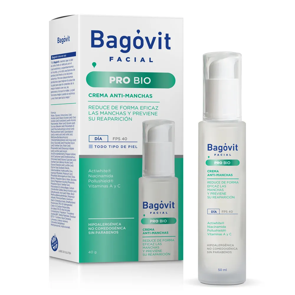 Bagóvit Crema Facial Bagóvit Pro Bio Anti-Manchas Fps 40 x 50 ml
