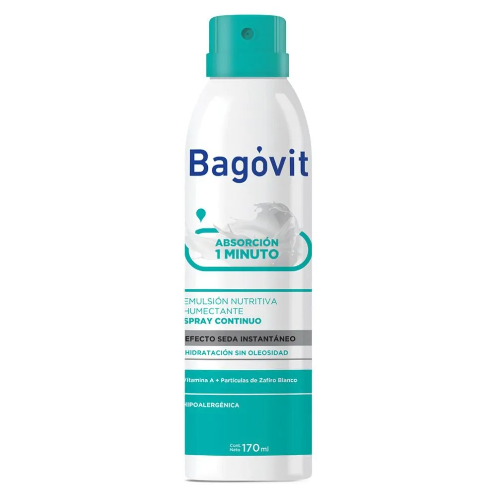 Bagóvit Emulsión Corporal Bagóvit A Spray Continuo Absorción en 1 Minuto x 170 ml