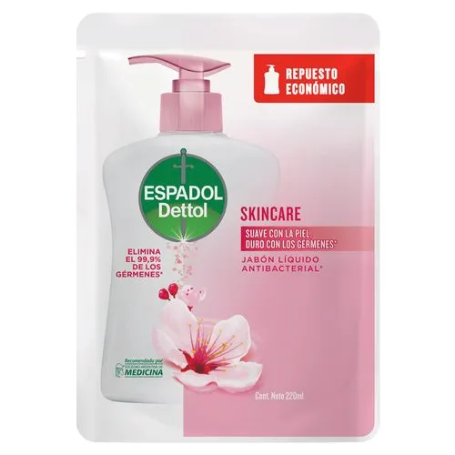 Espadol Jabón Líquido Espadol Dettol Skincare Repuesto x 220 ml