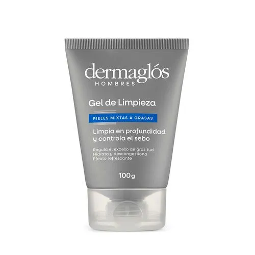 Dermaglós Gel de Limpieza Facial Dermaglós Hombres Pieles Mixtas a Grasas x 100 ml