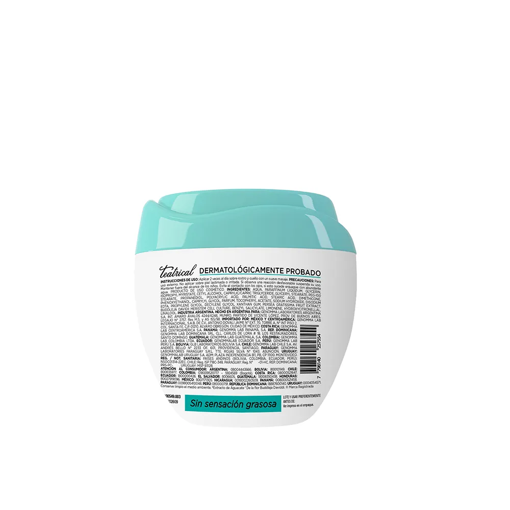Teatrical Crema Facial Teatrical Humectante x 100 g