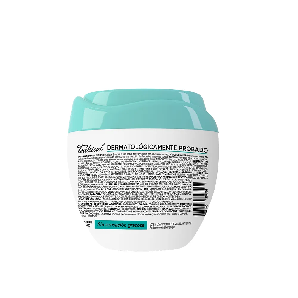 Teatrical Crema Facial Teatrical Humectante x 200 g