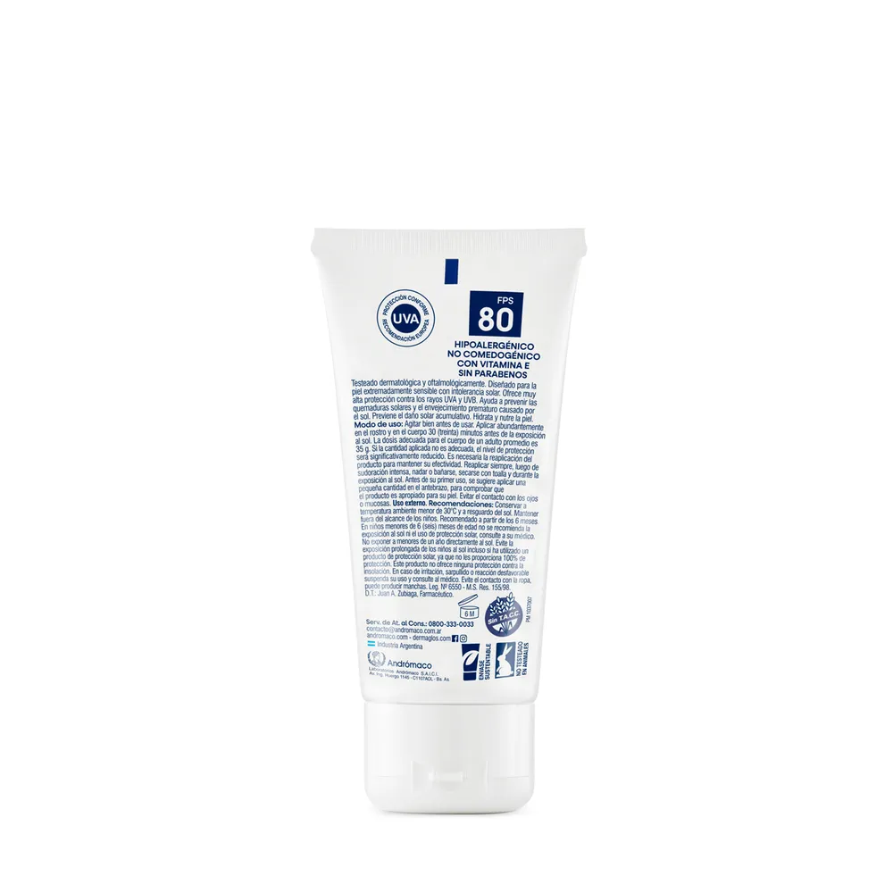 Dermaglós Protector Solar Dermaglós Fps 80 x 90 g