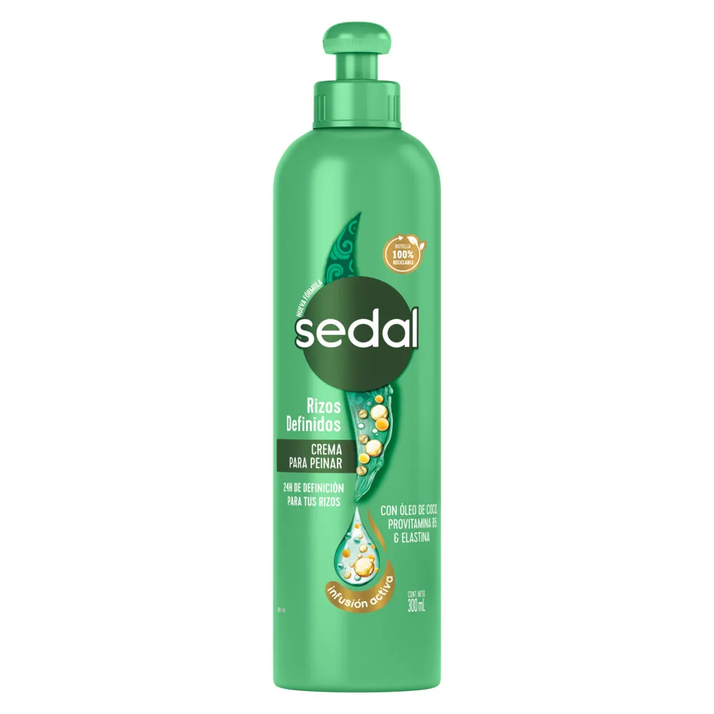 Sedal Crema para Peinar Sedal Rizos Definidos x 300 ml