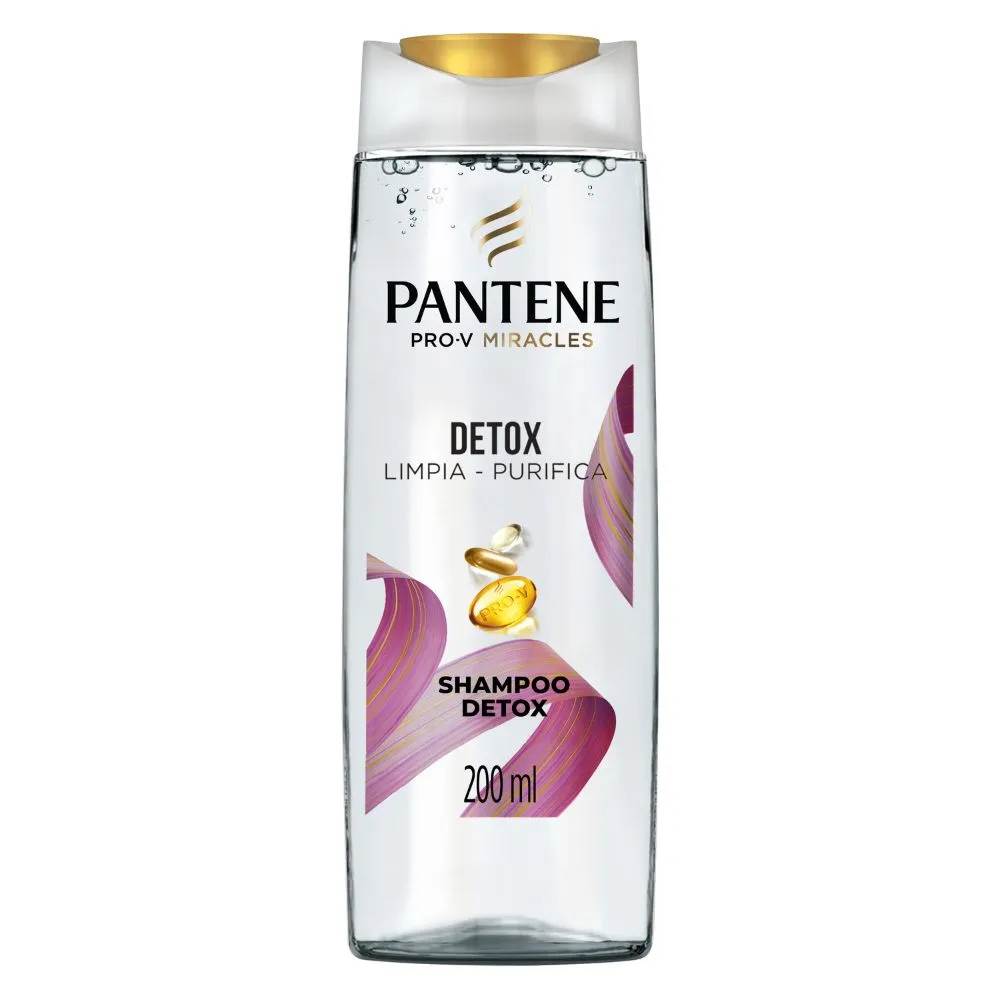 Pantene Shampoo Pantene Pro-V Miracles Detox Limpia y Purifica 200 ml