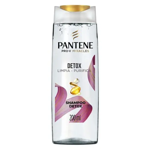 Pantene Shampoo Pantene Pro-V Miracles Detox Limpia y Purifica 200 ml