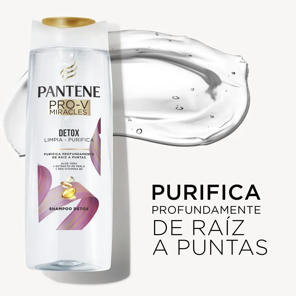 Pantene Shampoo Pantene Pro-V Miracles Detox Limpia y Purifica 200 ml