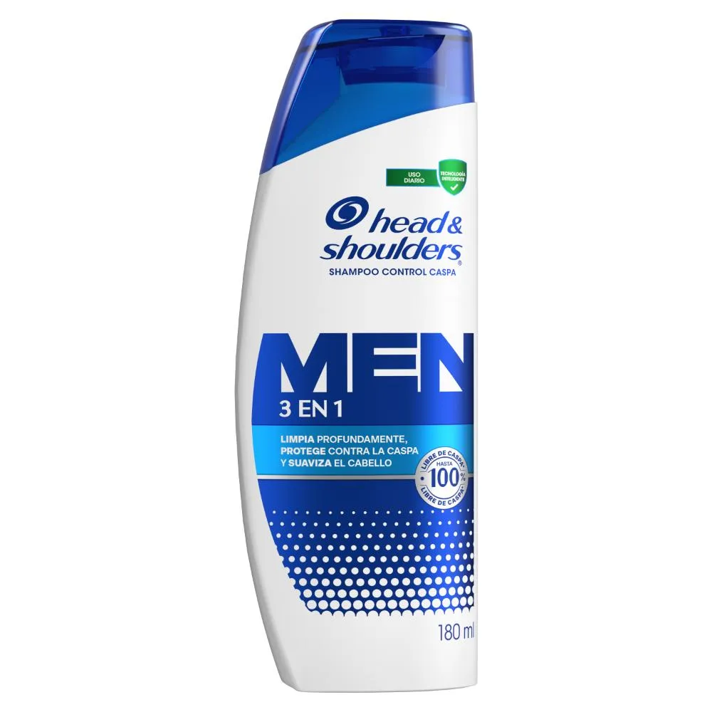 Head and Shoulders Shampoo Head & Shoulders 3 en 1 para Hombres x 180 ml