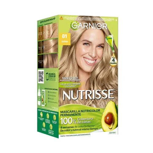 Garnier Kit Coloración Permanente Nutrisse Clásicos Avena Clásico x 45 g