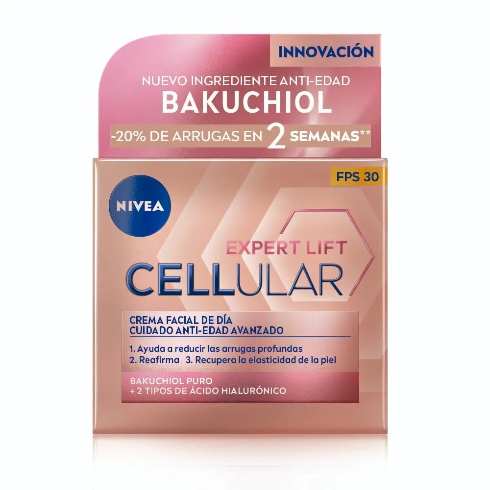 Nivea Crema Facial Anti-Edad Nivea Cellular Lift Expert con Bakuchiol Día x 50 ml