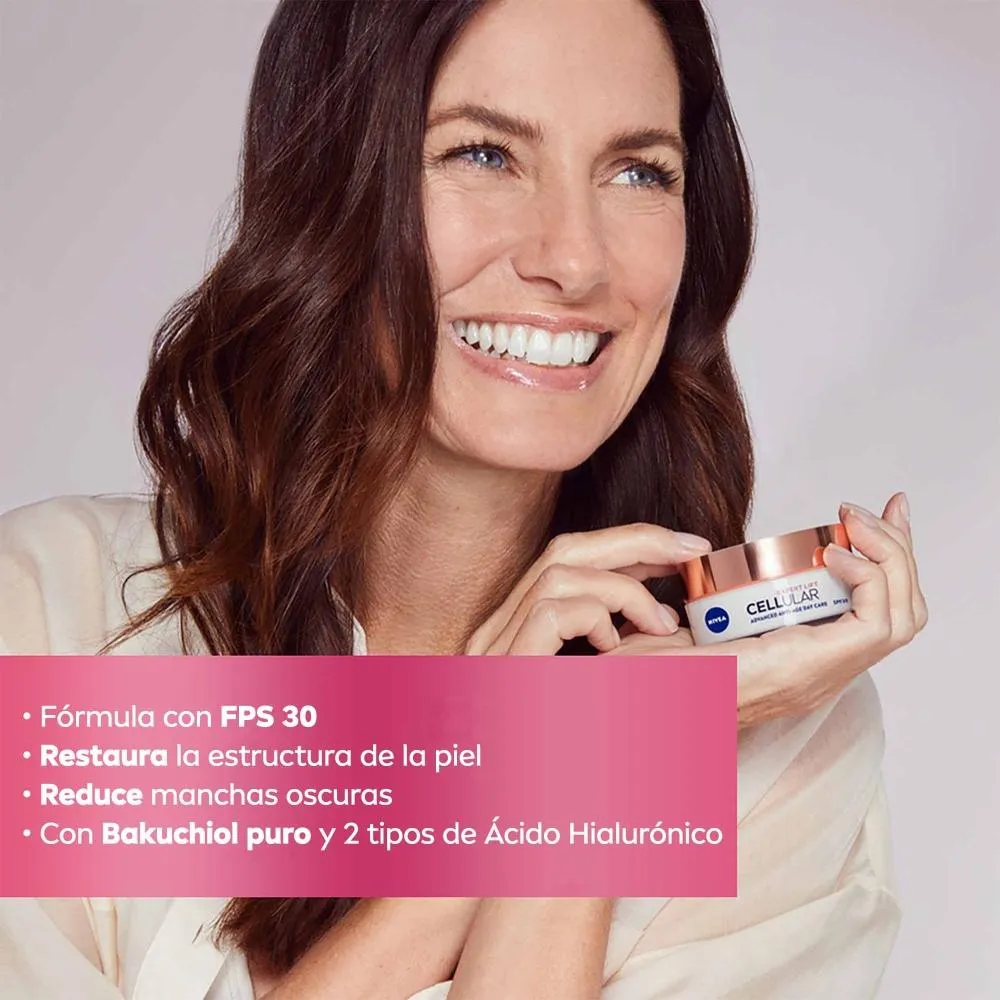 Nivea Crema Facial Anti-Edad Nivea Cellular Lift Expert con Bakuchiol Día x 50 ml