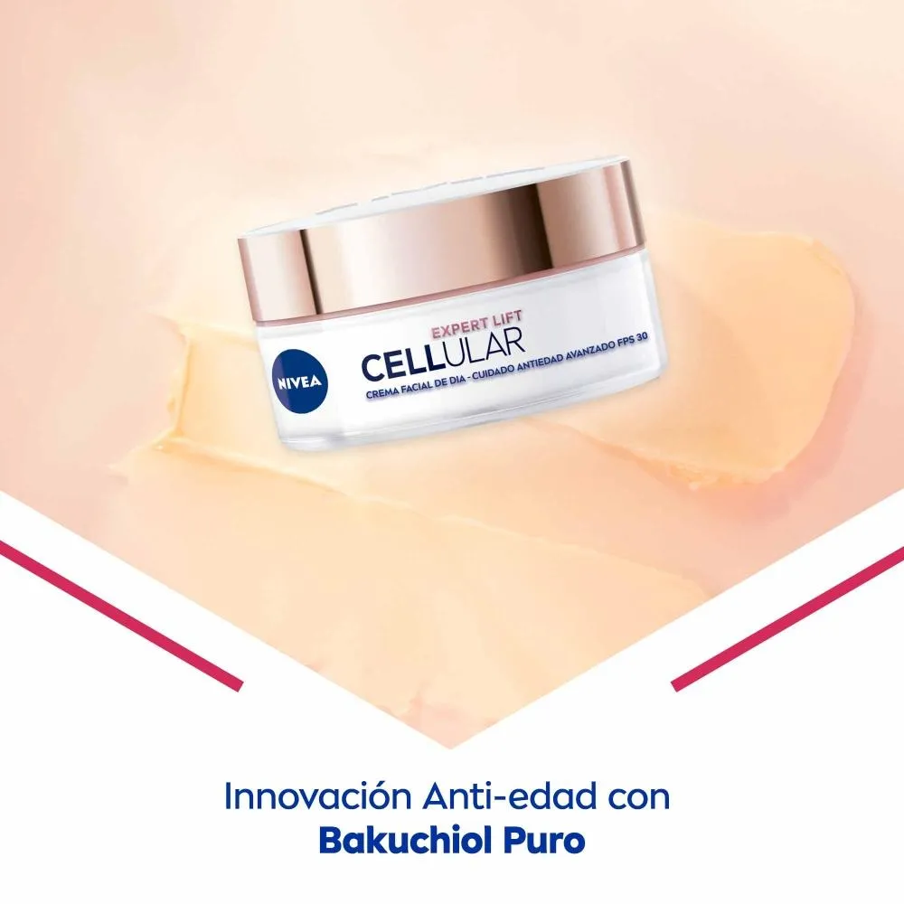 Nivea Crema Facial Anti-Edad Nivea Cellular Lift Expert con Bakuchiol Día x 50 ml