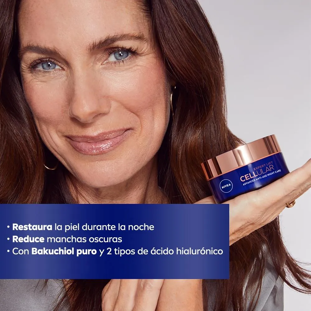 Nivea Crema Facial Anti-Edad Nivea Cellular Lift Expert Noche x 50 ml