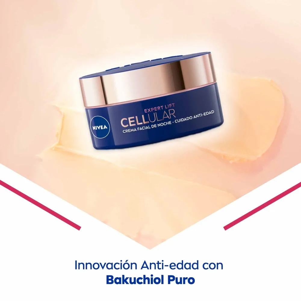 Nivea Crema Facial Anti-Edad Nivea Cellular Lift Expert Noche x 50 ml