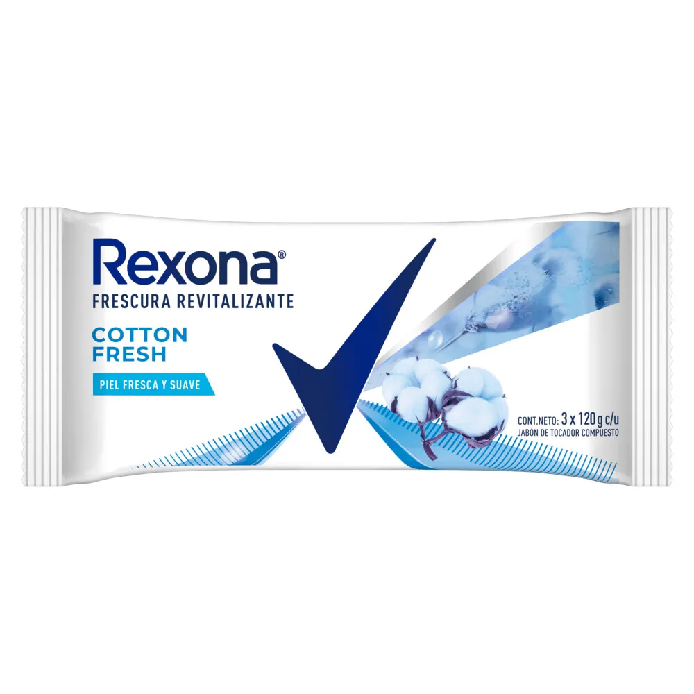 Rexona Jabón Rexona Cotton Fresh 3 x 120 g