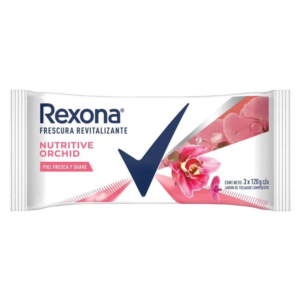 Rexona Jabón Rexona Orchid 3 x 120 g