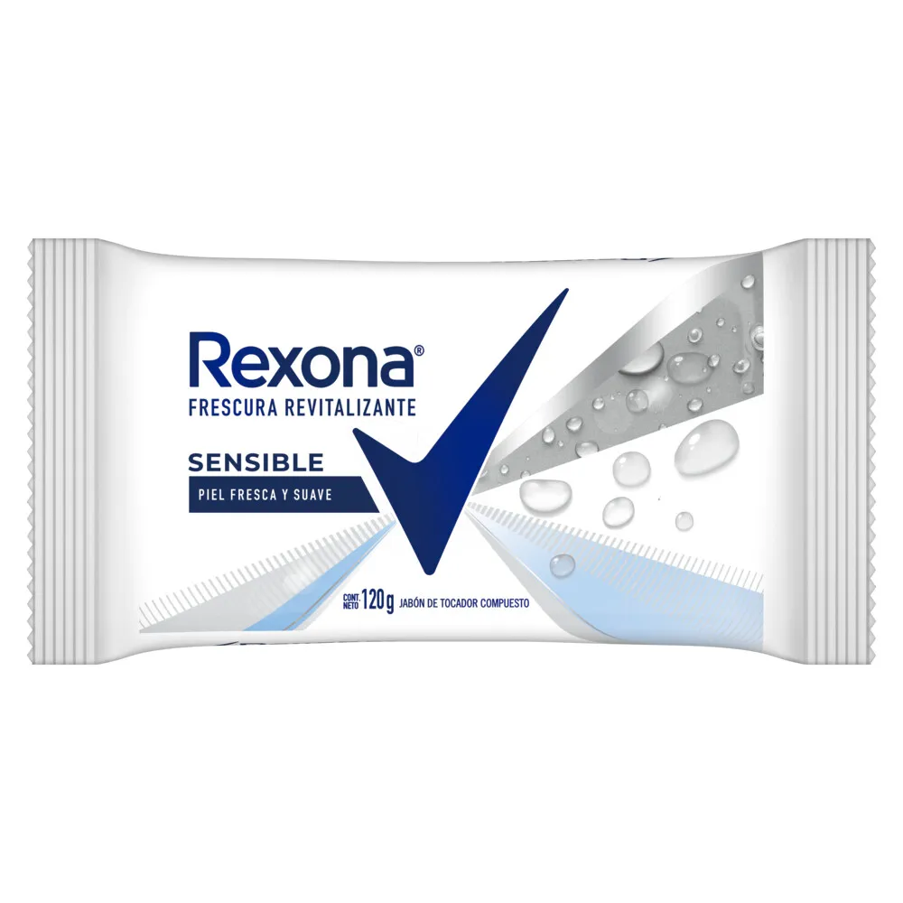 Rexona Jabón en Barra Rexona Sensible Fresh x 120 g